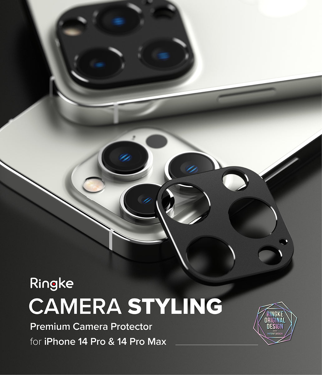  Ringke Marco de lente de cámara de vidrio compatible con iPhone  14 y protector de lente de cámara para iPhone 14 Plus, cubiertas de vidrio  y marcos de aleación de aluminio