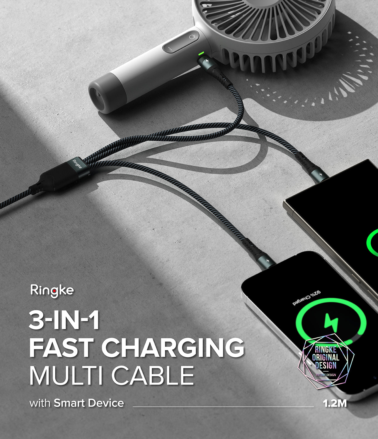 Ringke 3-in-1 Fast Charging Multi Cable - By Ringke