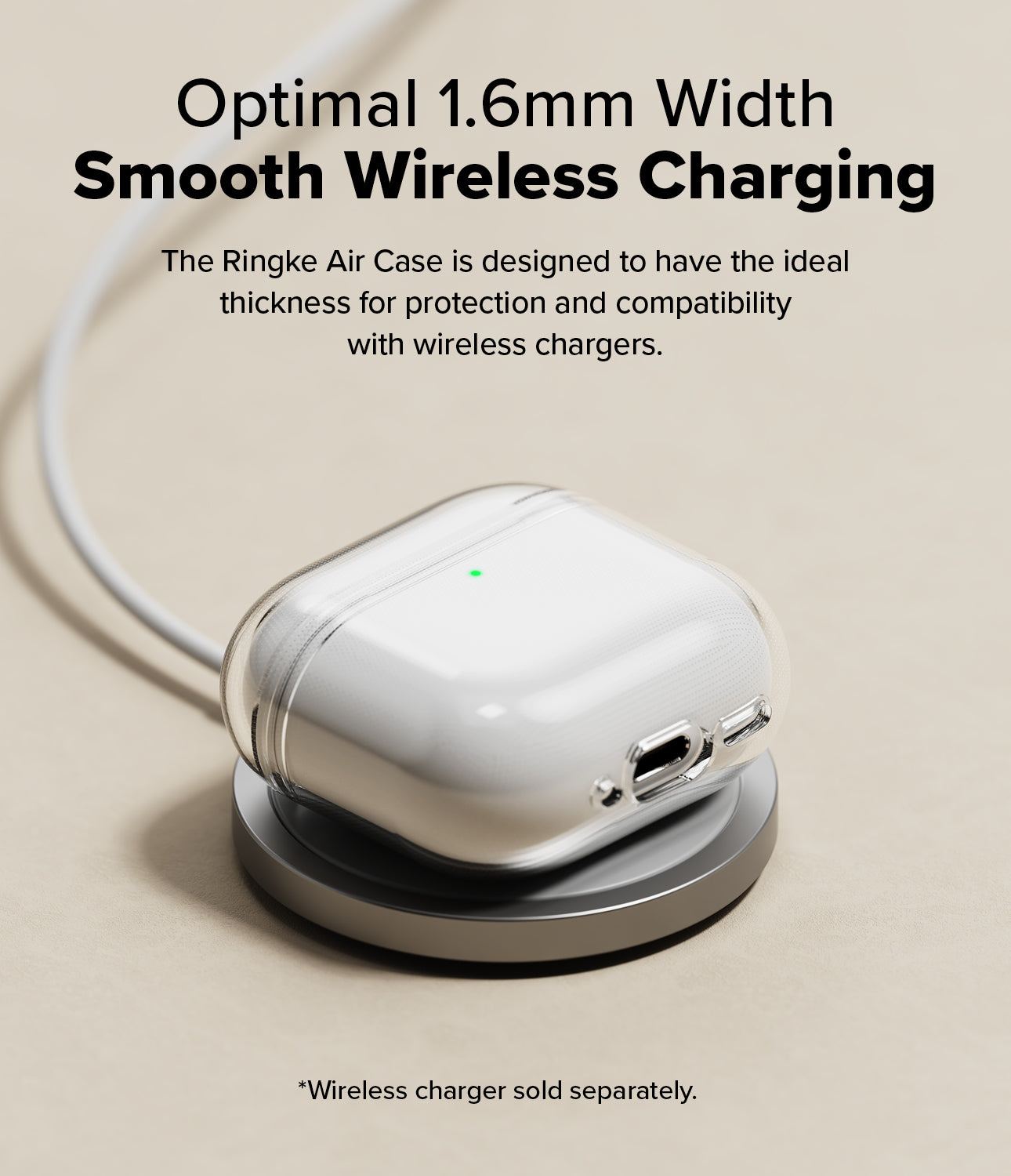 Optimal 1.6mm Width Smooth Wireless Charging