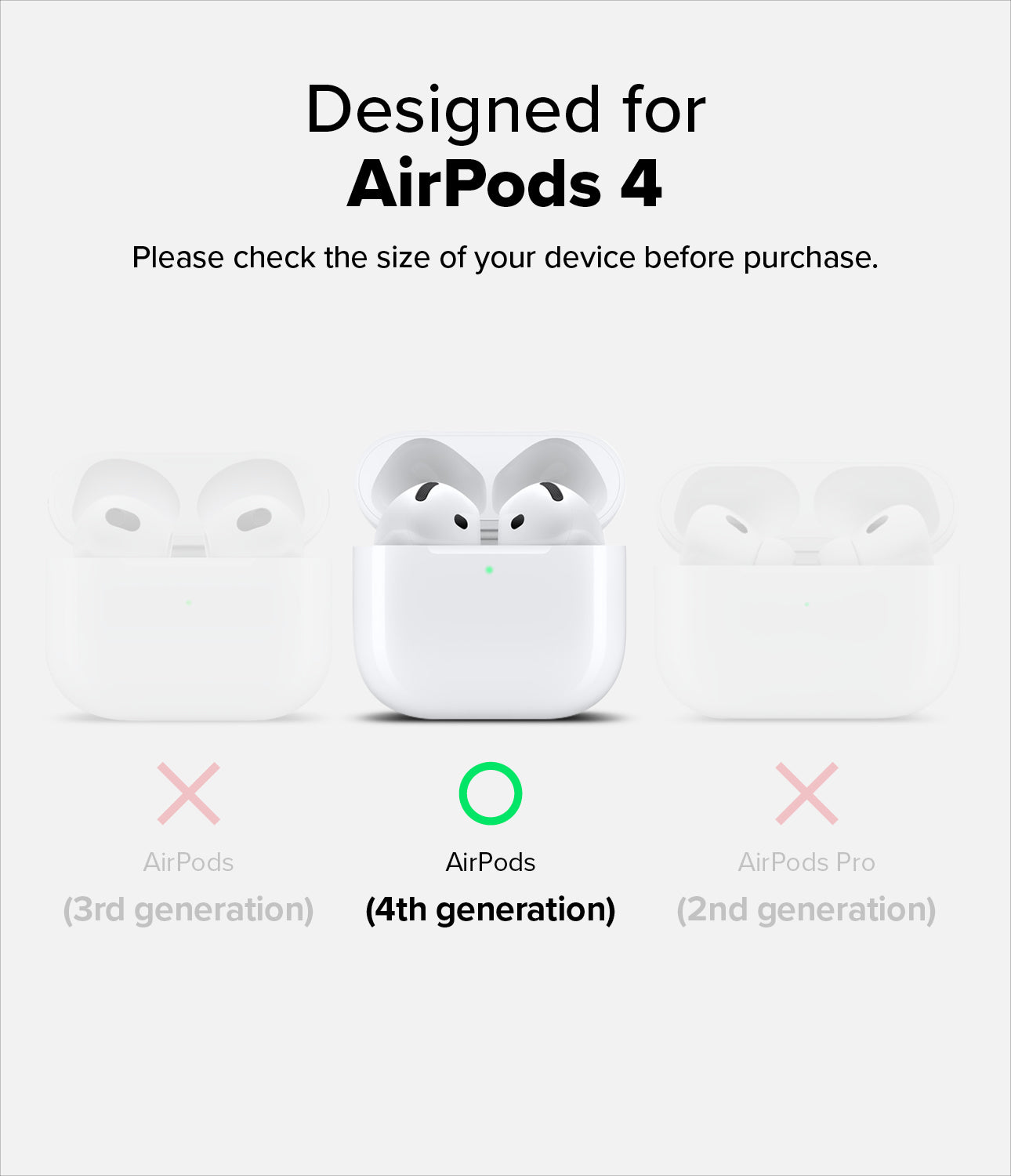 Compatibility - Designed for AirPods 4