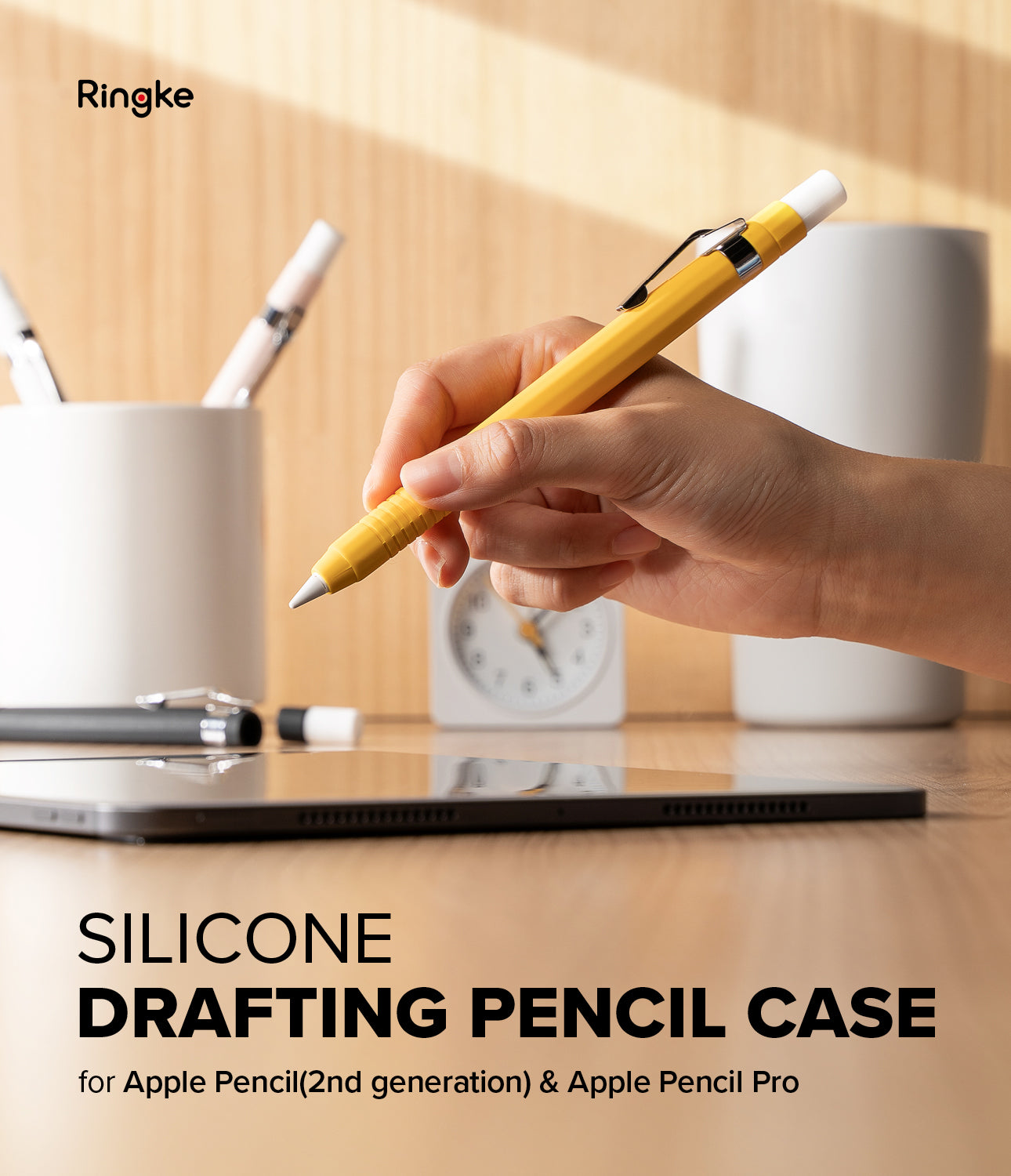 Silicone Drafting Pencil Case for Apple Pencil Pro / 2nd Generation Case | Ringke Official Store