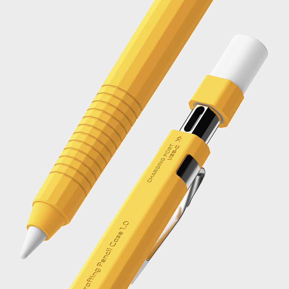 Apple Pencil USB-C Case | Silicone Drafting Pencil Case - Yellow