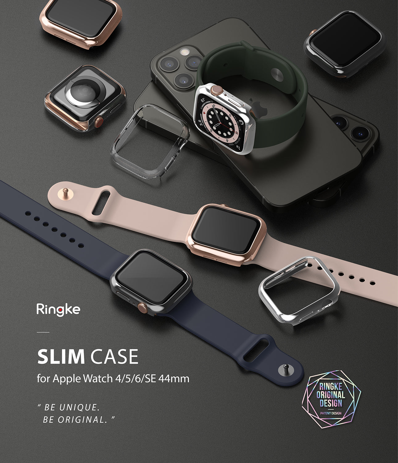 Apple Watch Series 6 / SE / 5 / 4 (44mm) Case | Slim – Ringke