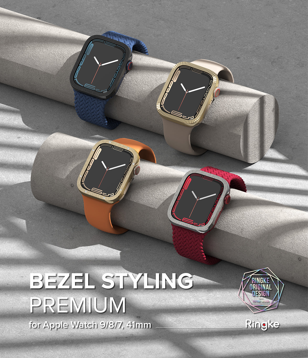 Apple Watch Series (41mm) | Premium Bezel Styling Matte Curve