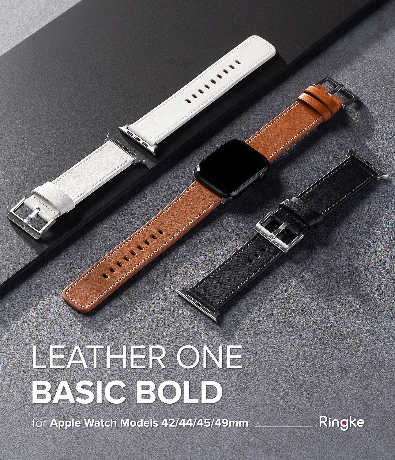 Leather One Basic for Apple Watch Models 42/44/45/49mm