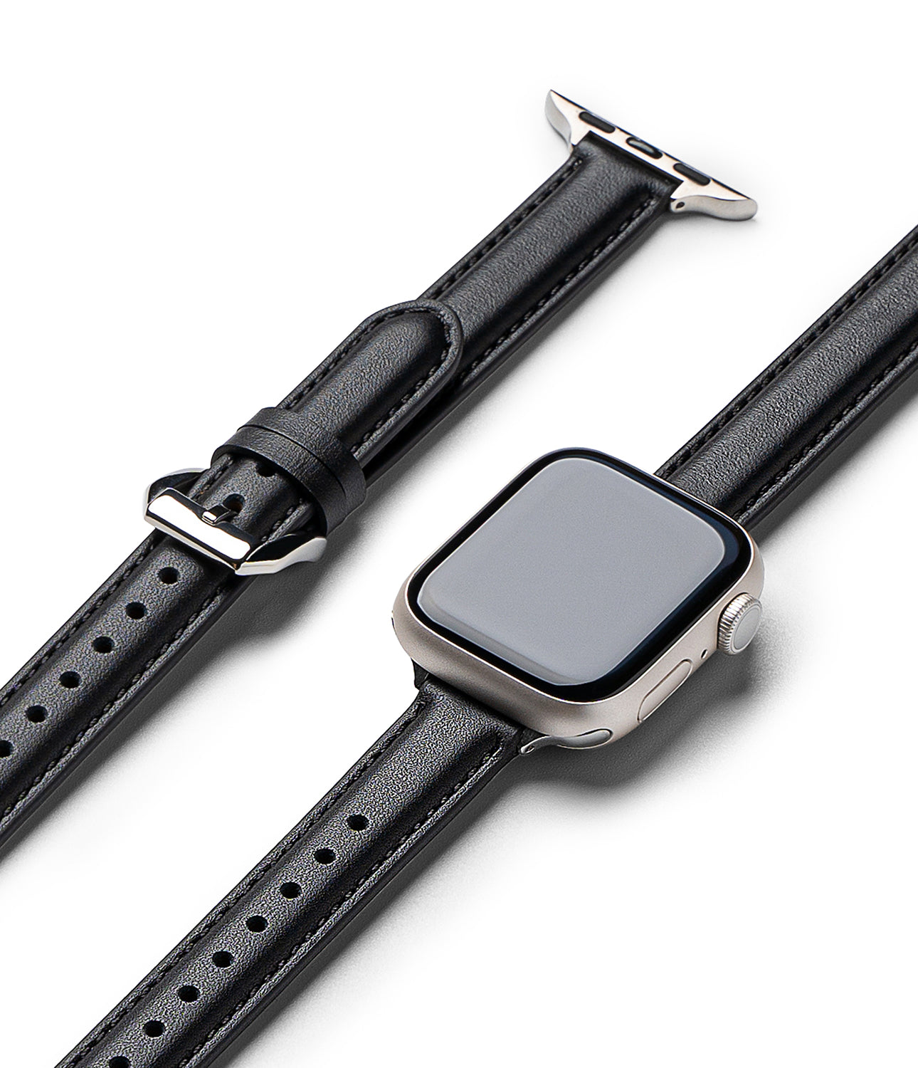 Apple Watch 41/40/38mm | Leather One Padded Slim - Black