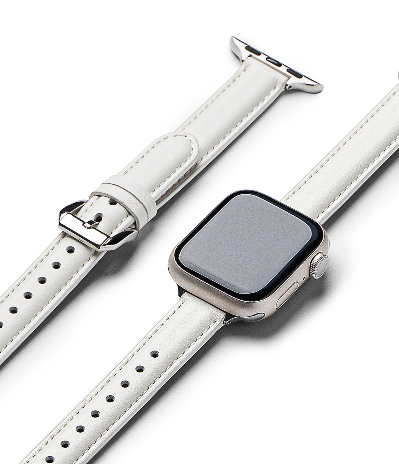 Apple Watch 41/40/38mm | Leather One Padded Slim - White