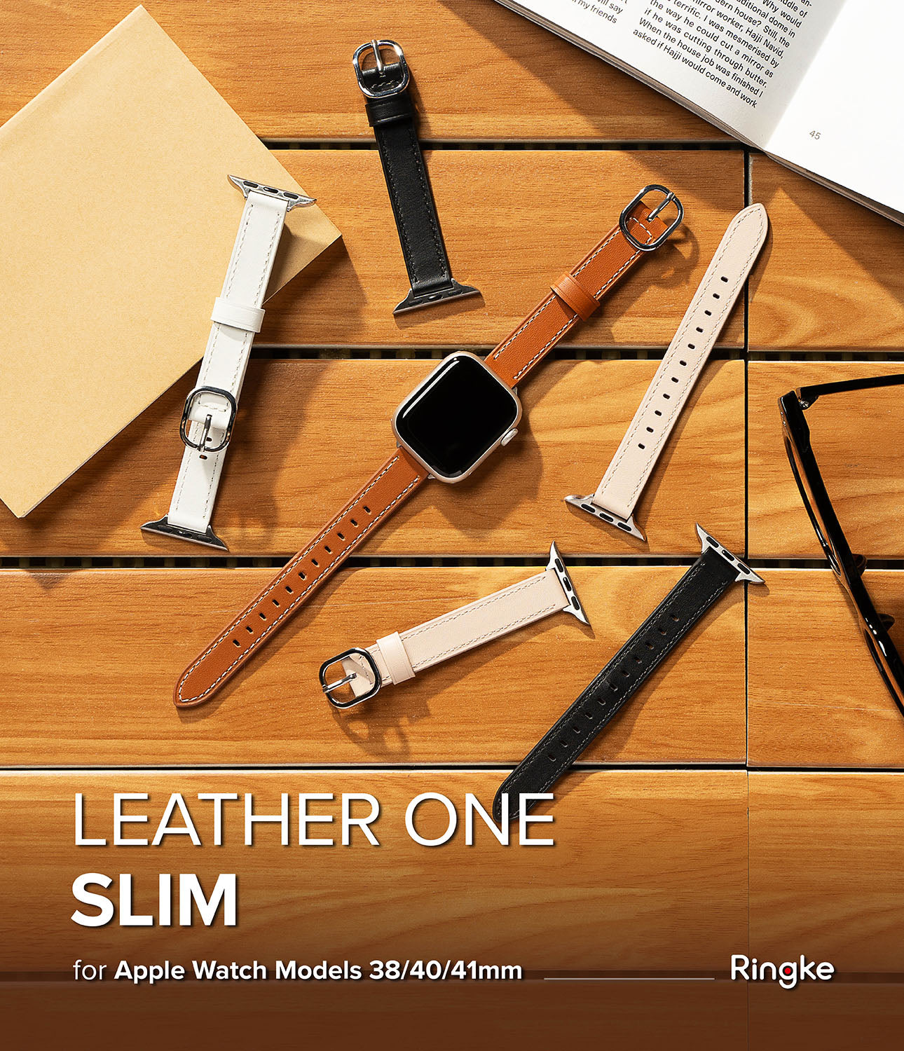 Leather One Slim for Apple Watch Models 38/40/41mm