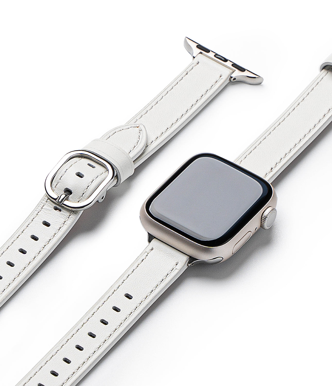 Apple Watch 41/40/38mm | Leather One Slim - White