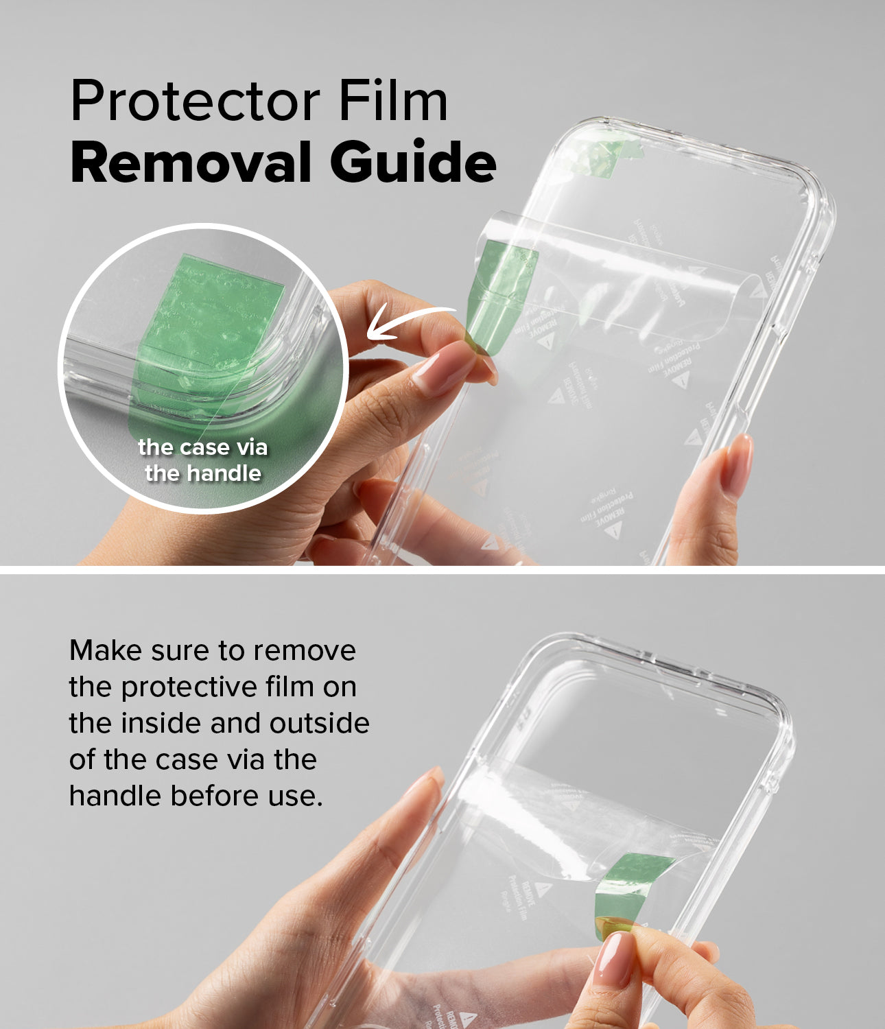 Protector Film Removal Guide