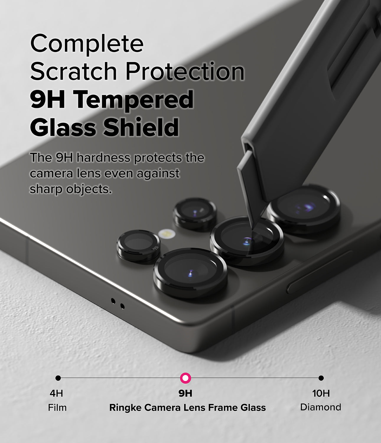 Galaxy S25 Ultra Camera Protector | Complete Scratch Protection 9H Tempered Glass Shield