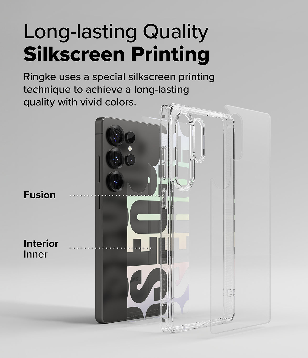 Galaxy S25 Ultra Fusion Design | Long-lasting Quality Silkscreen Printing