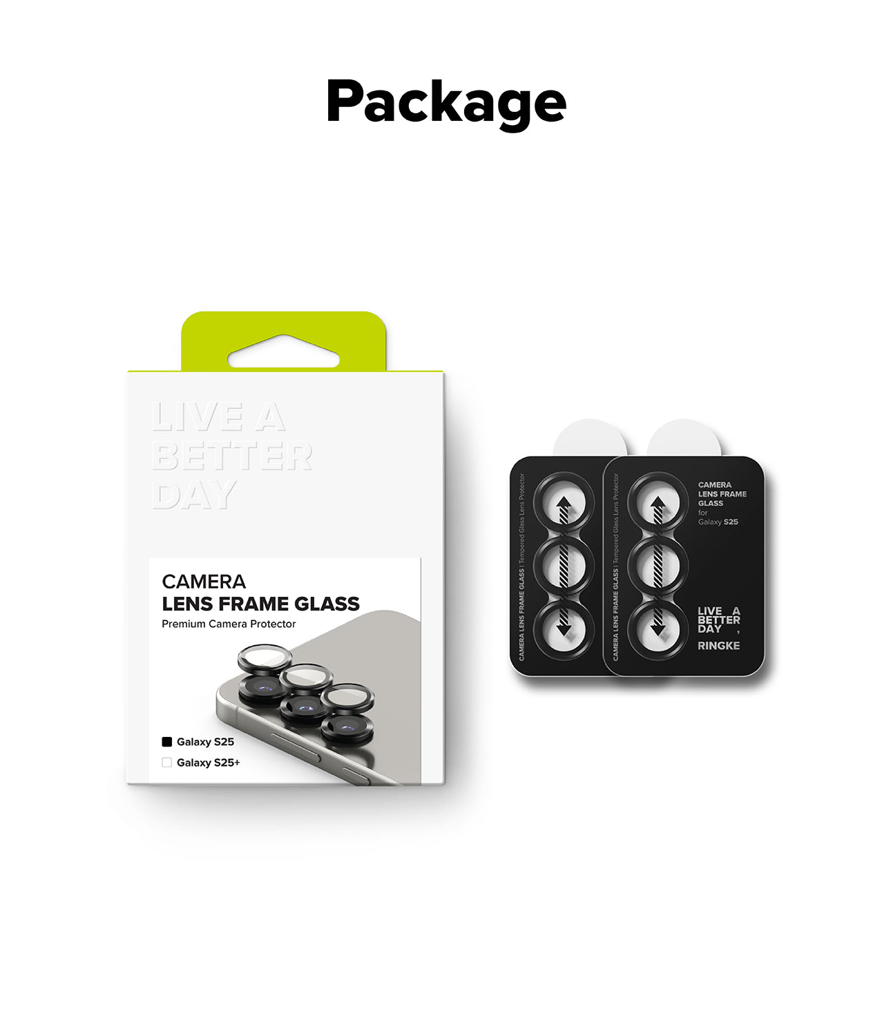 Galaxy S25 Camera Protector | Package