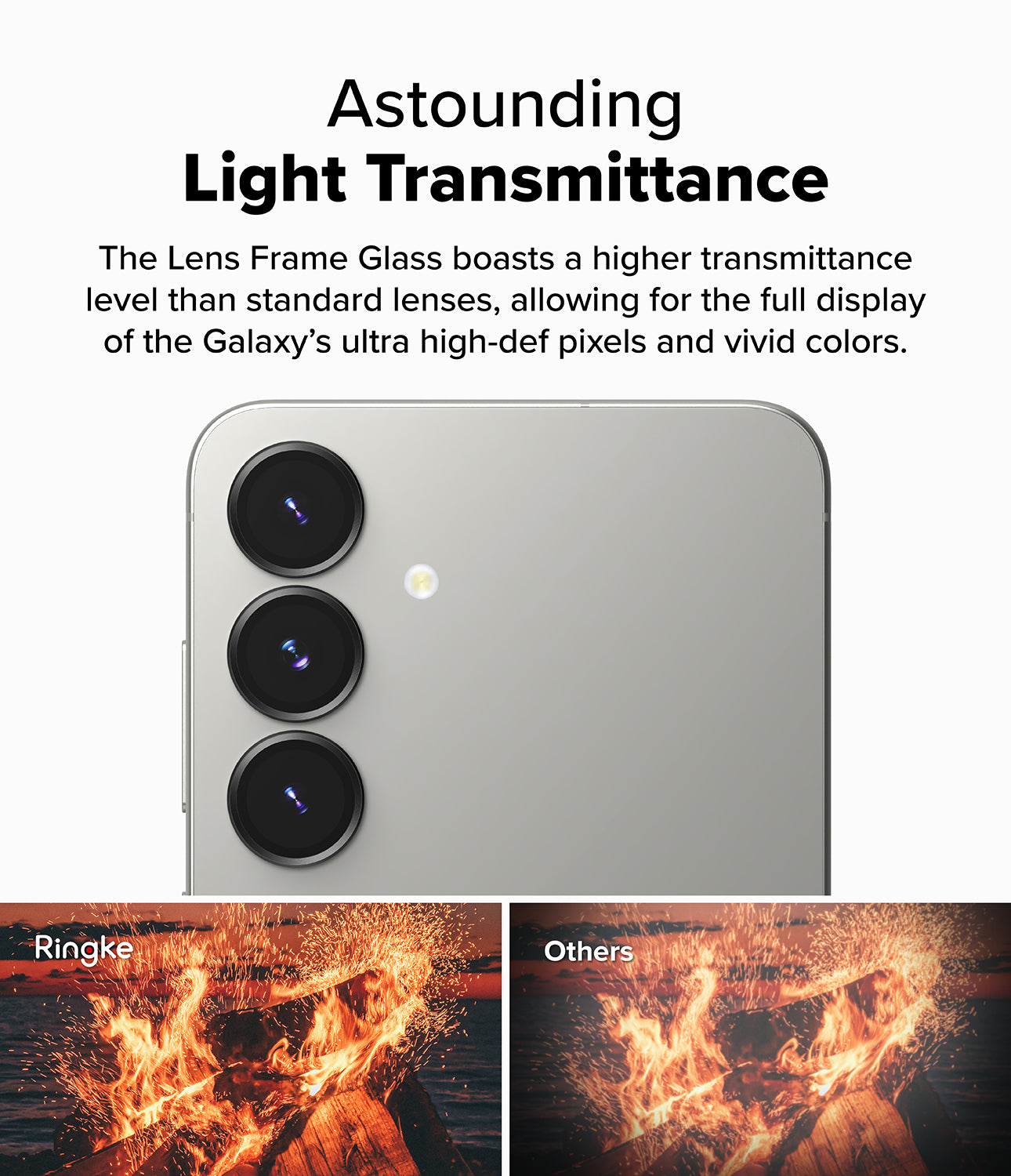 Galaxy S25 Camera Protector | Astounding Light Transittance