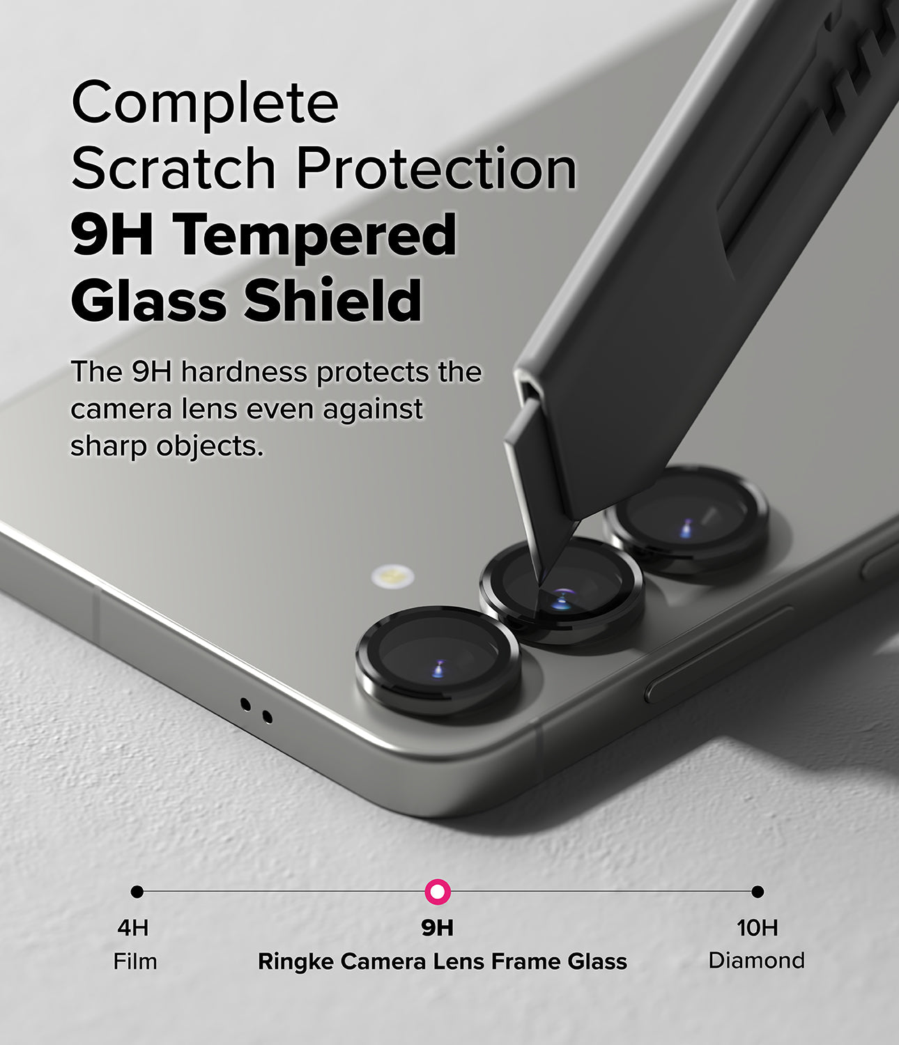 Galaxy S25 Plus Camera Protector | Complete Scratch Protection 9H Tempered Glass Shield