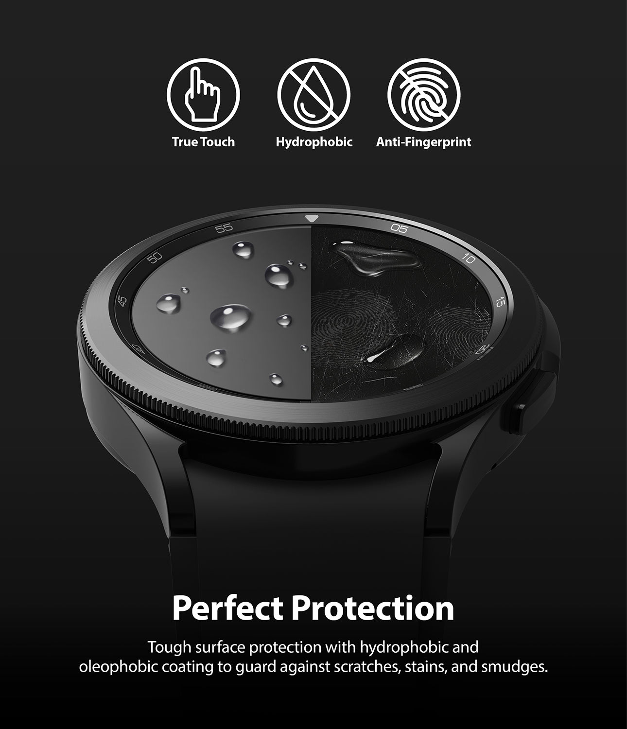 Galaxy Watch 4 Classic 42mm Screen Protector | Invisible Defender Glass ...