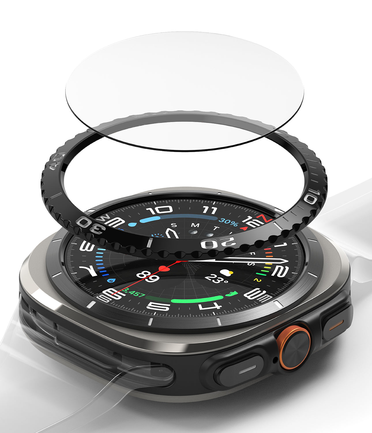 Galaxy Watch Ultra | Bezel Styling & Glass - 02 Black