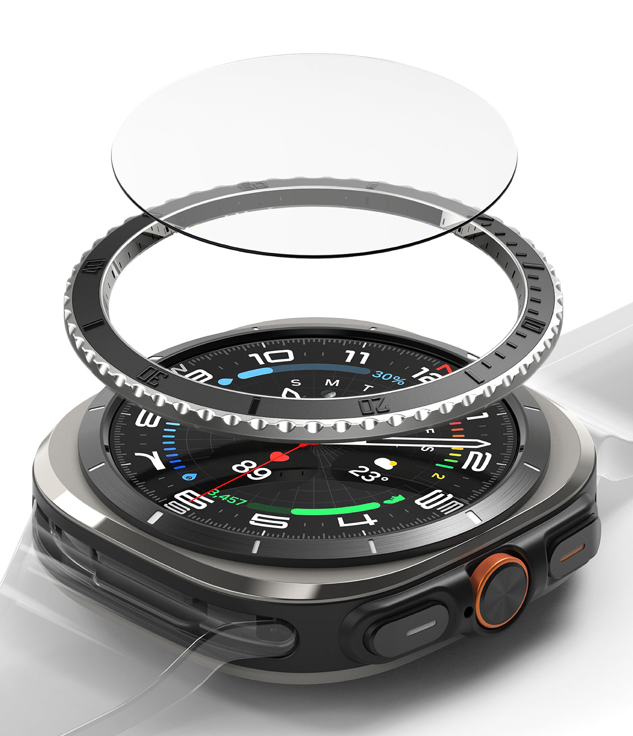 Galaxy Watch Ultra | Glass & Bezel Styling Premium - Black 96