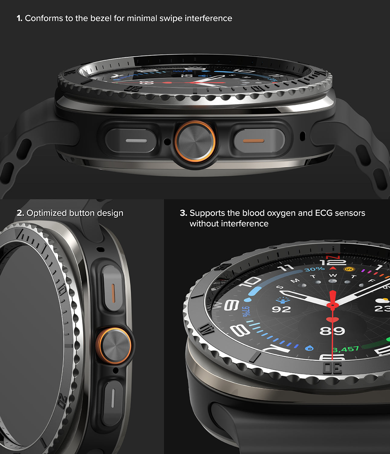 Galaxy Watch Ultra | Glass & Bezel Styling Premium - Detail