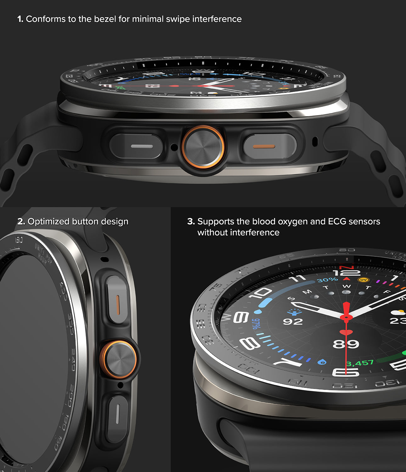 Galaxy Watch Ultra | Glass & Bezel Styling Premium - Detail