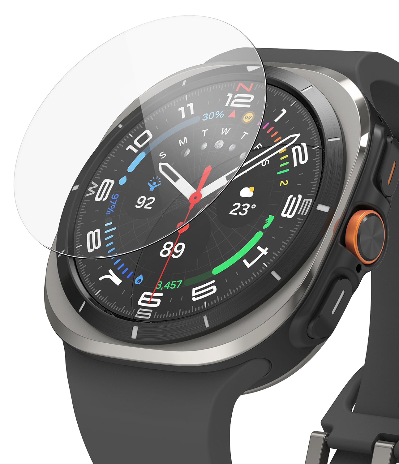 Galaxy watch tempered glass sale