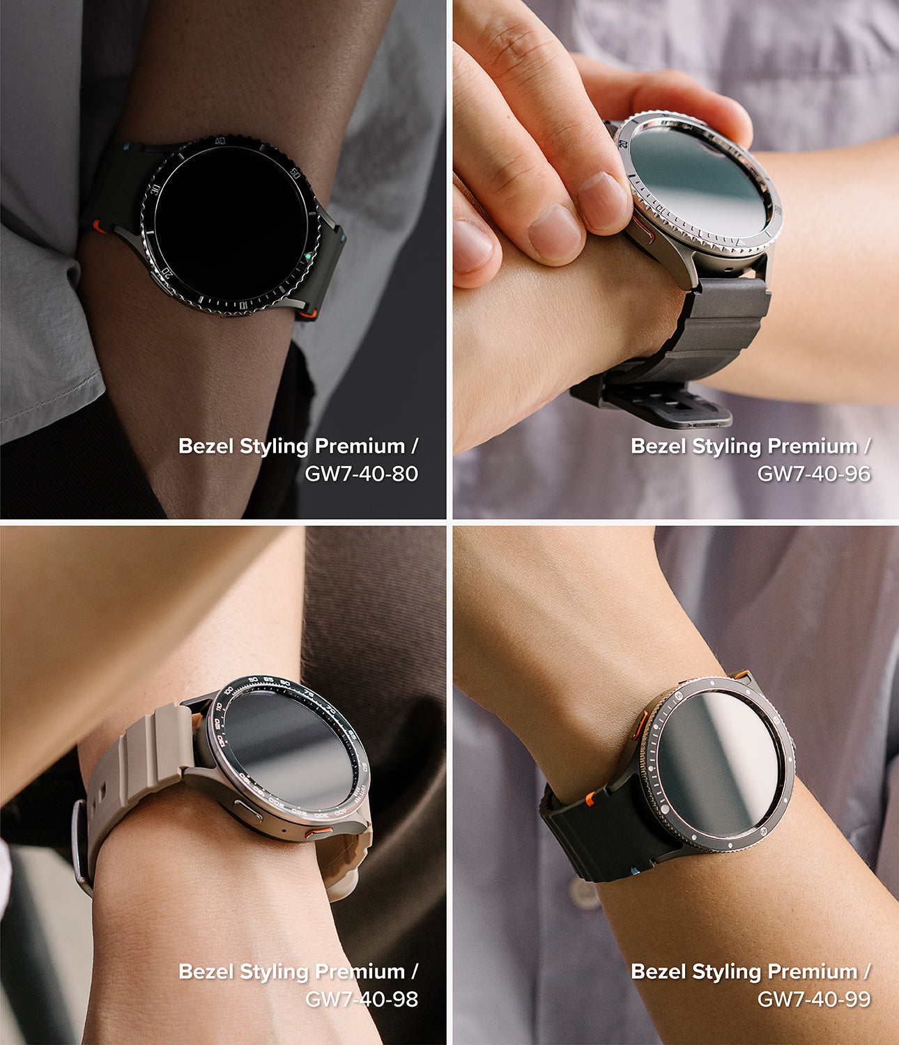 Galaxy Watch 7 Glass Bezel Styling Premium 40 80