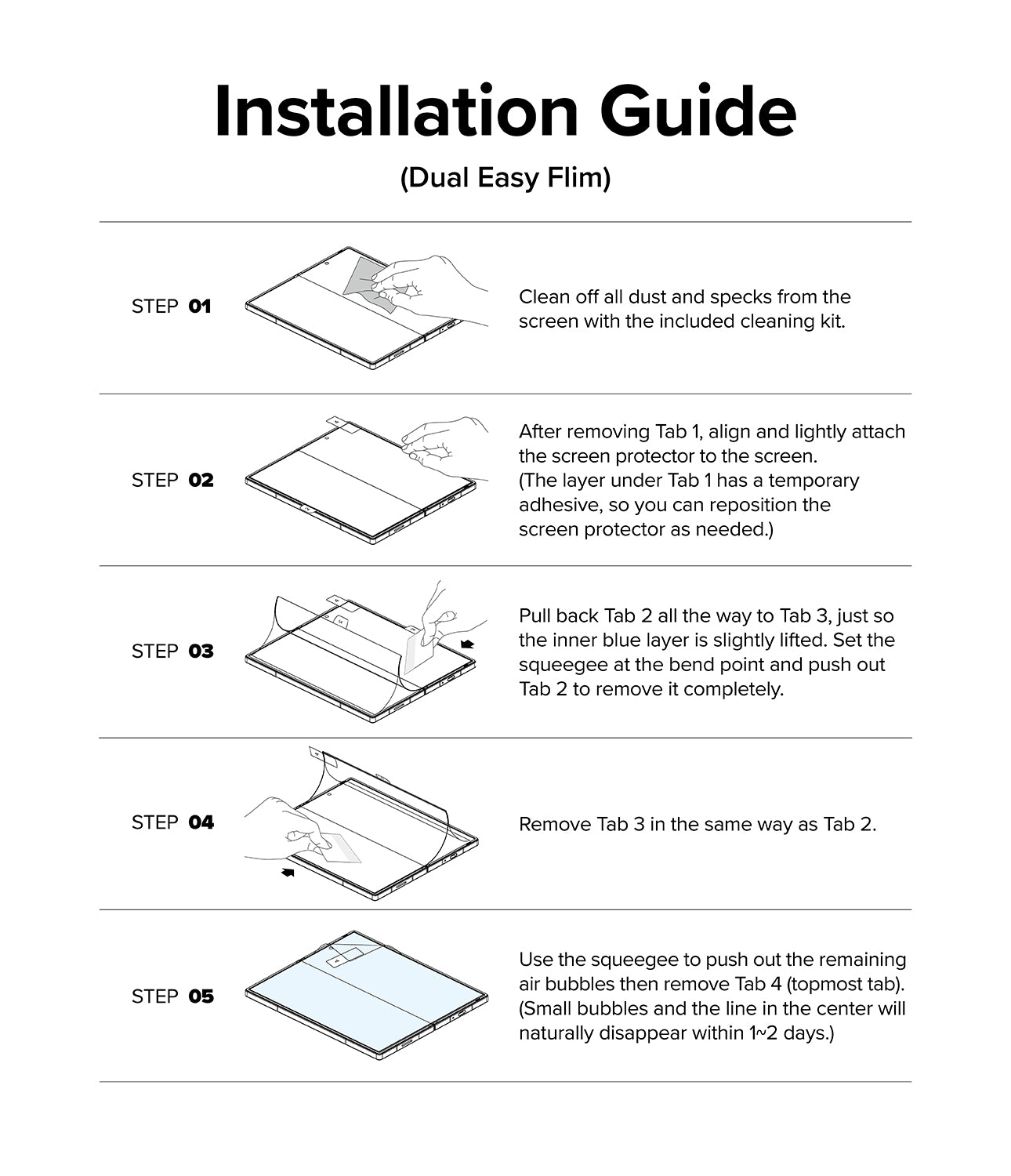 Installation Guide (Dual Easy Film)