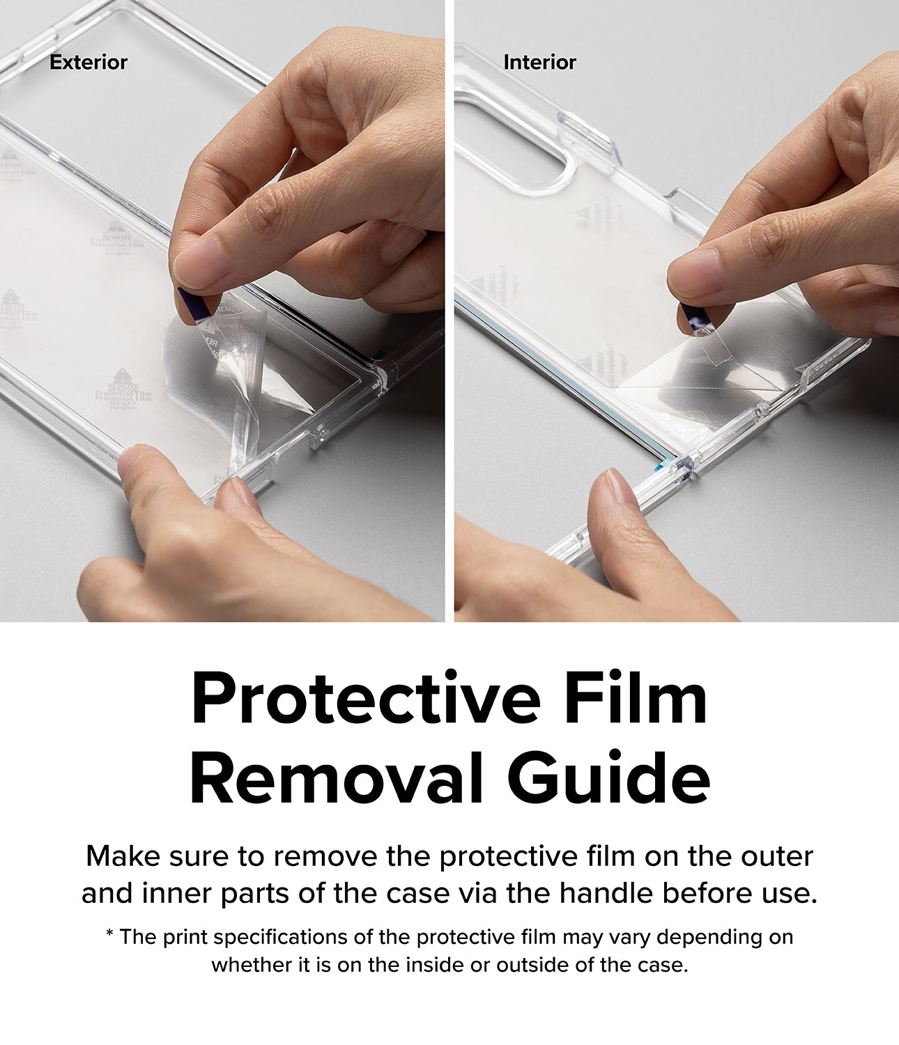 Protective Film Removal Guide