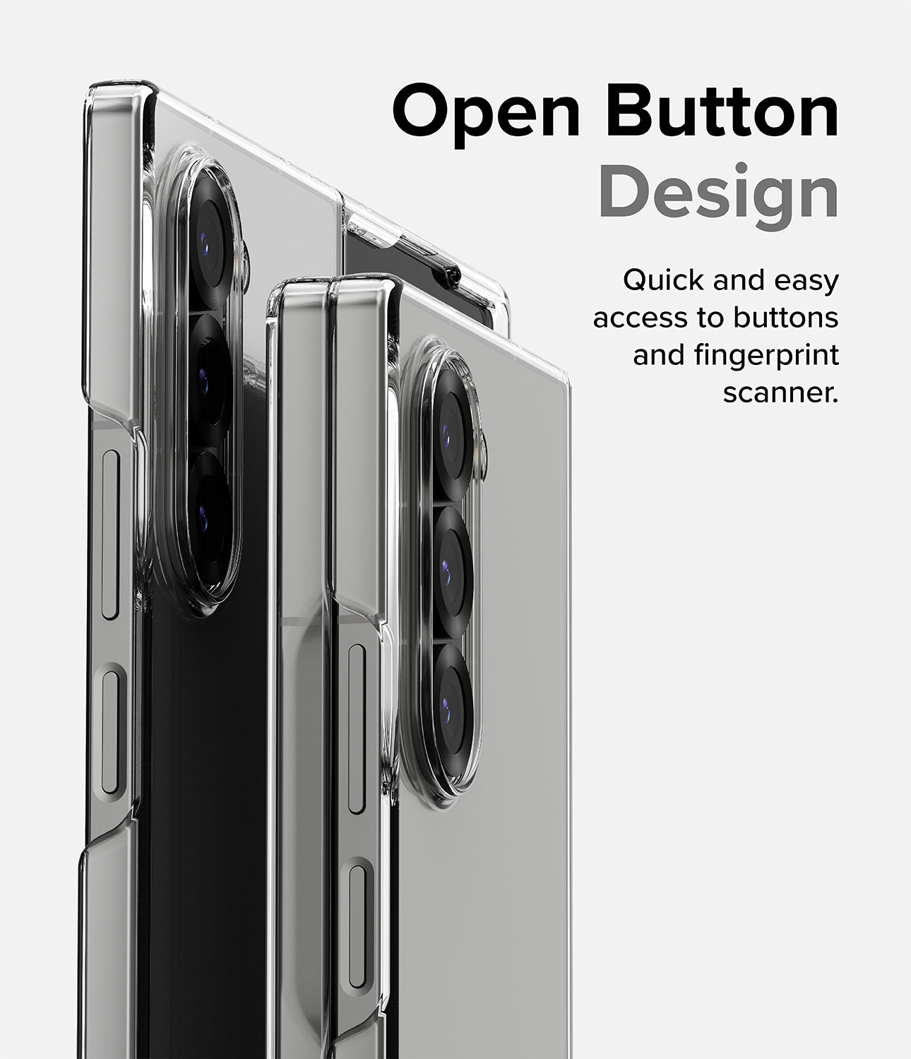 Open Button Design