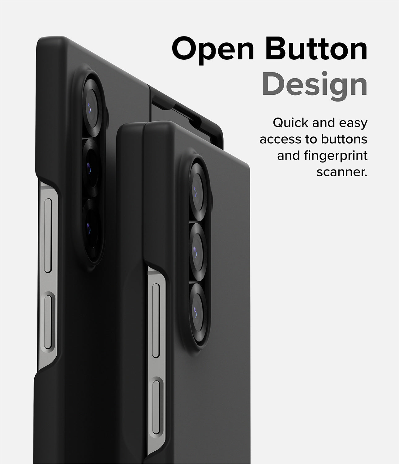 Open Button Design