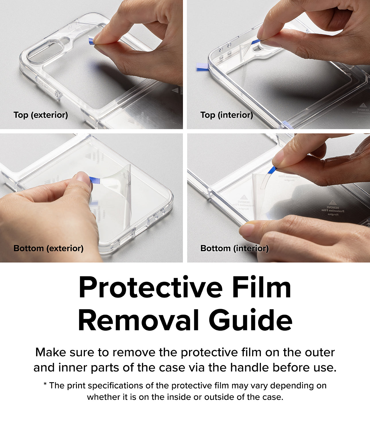 Protective Film Removal Guide