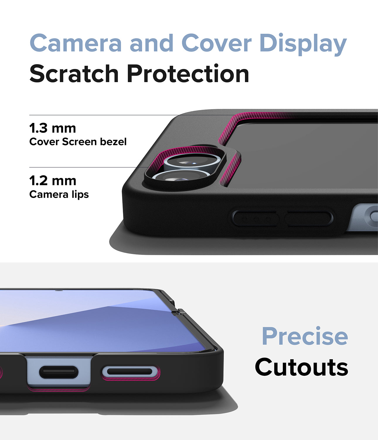 Camera and Cover Display Scratch Protection