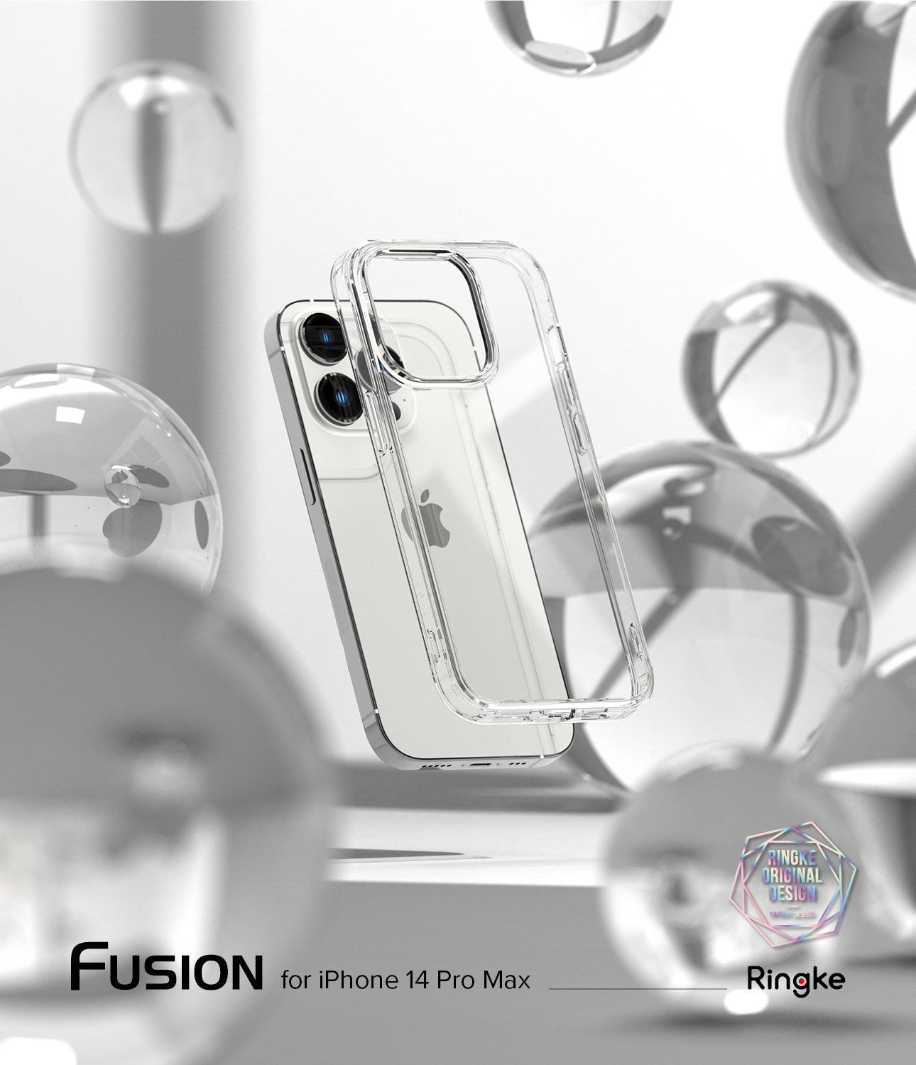 Ringke Fusion Bumper iPhone 14 Pro Max Hybrid Case - Clear