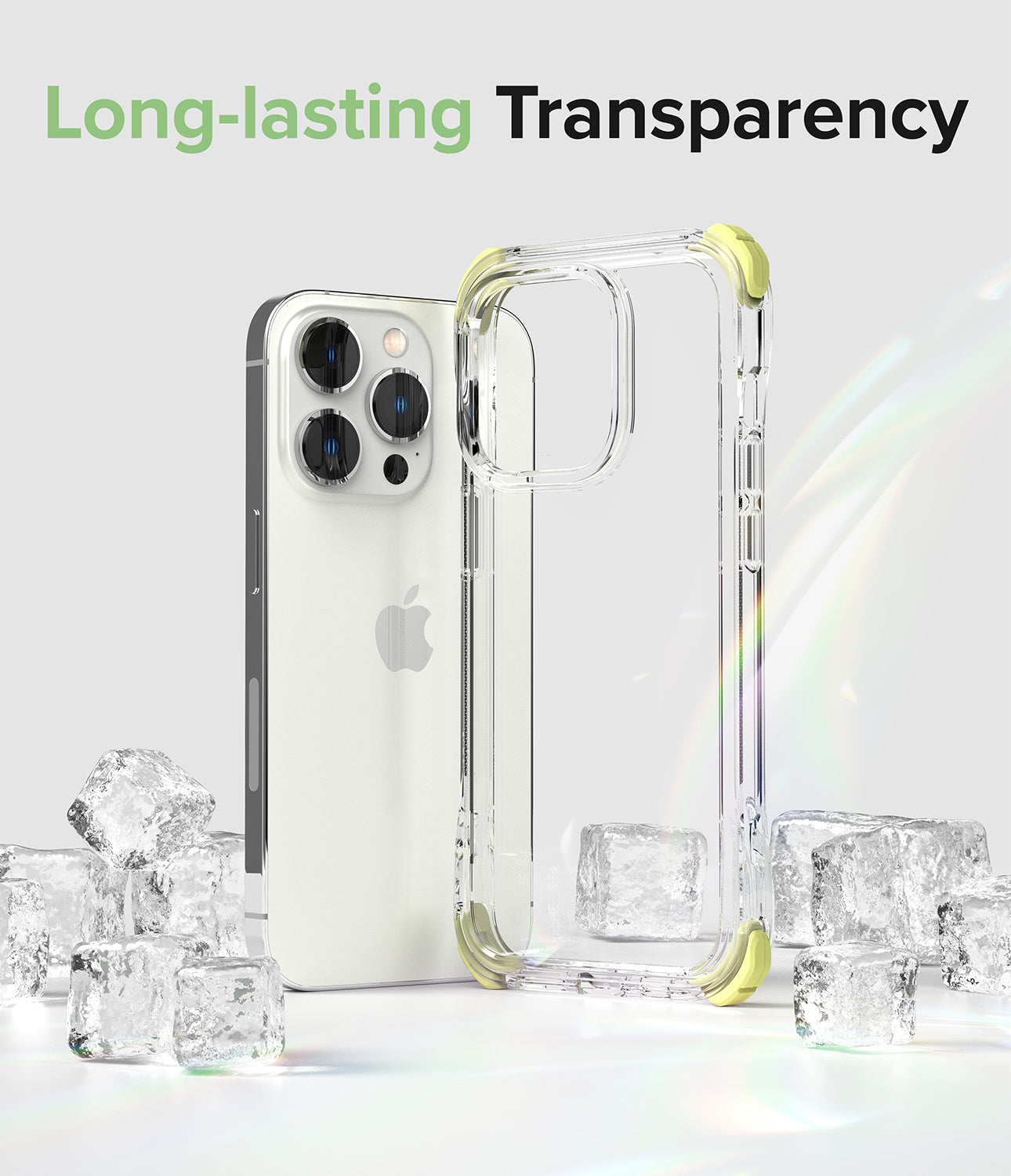 Ringke Fusion - Funda compatible con iPhone 14 Pro Max, [agujeros de cordón  integrados] transparente a prueba de golpes con bisel elevado bisel