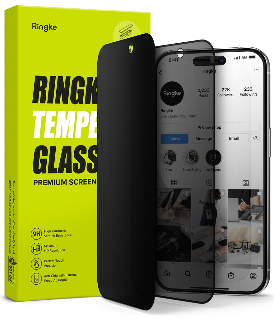 Vidrio Templado Ringke para iPhone 15 Pro Max Full Cover Glass - SmartPro