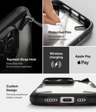 Features - Topmost Strap Hole, Protective Film, Wireless Charging, Apple Pay, Custom Design