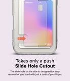 Takes only a push - Slide Hole cutout