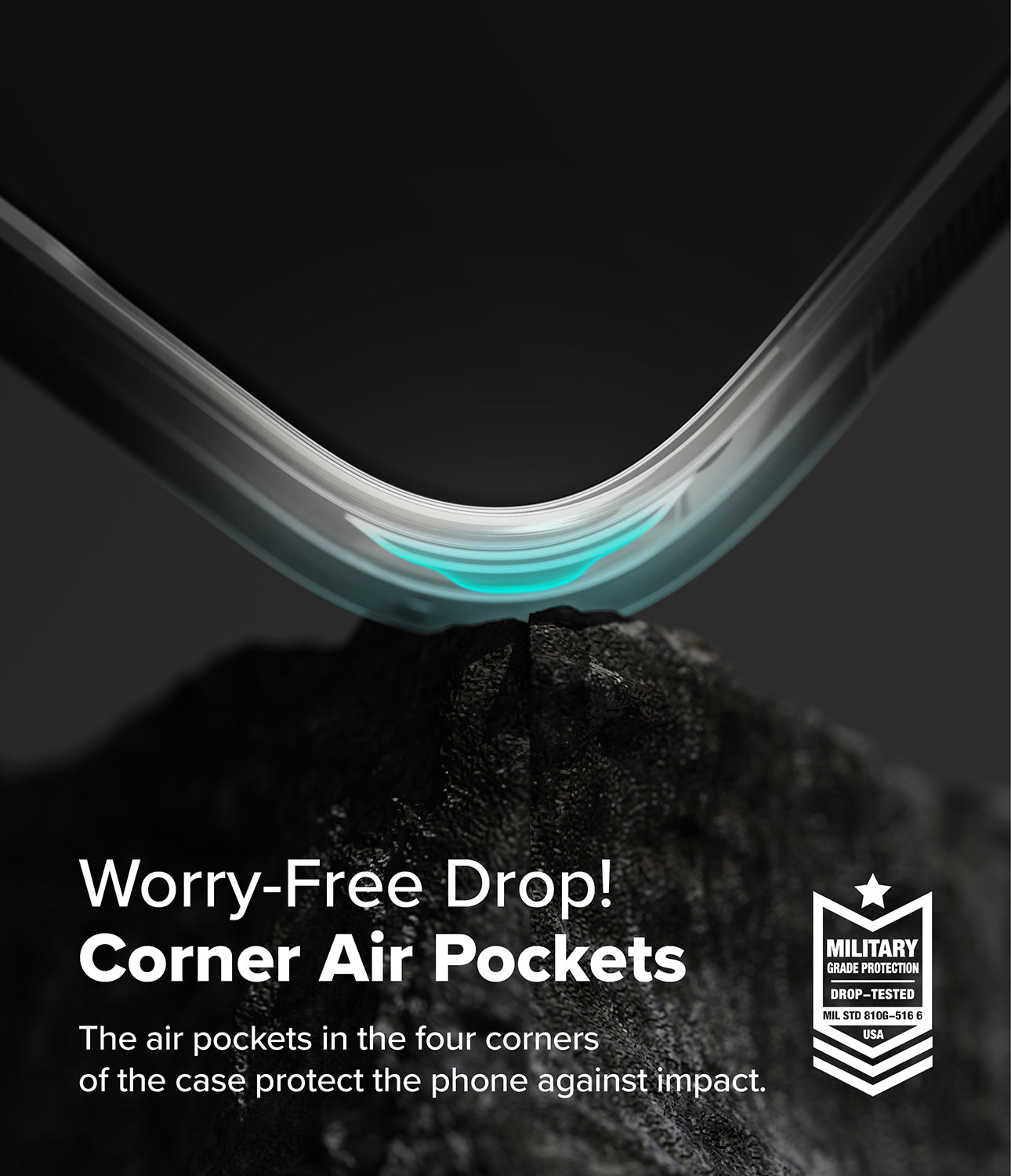 Worry-Free Drop - Corner Air Pockets