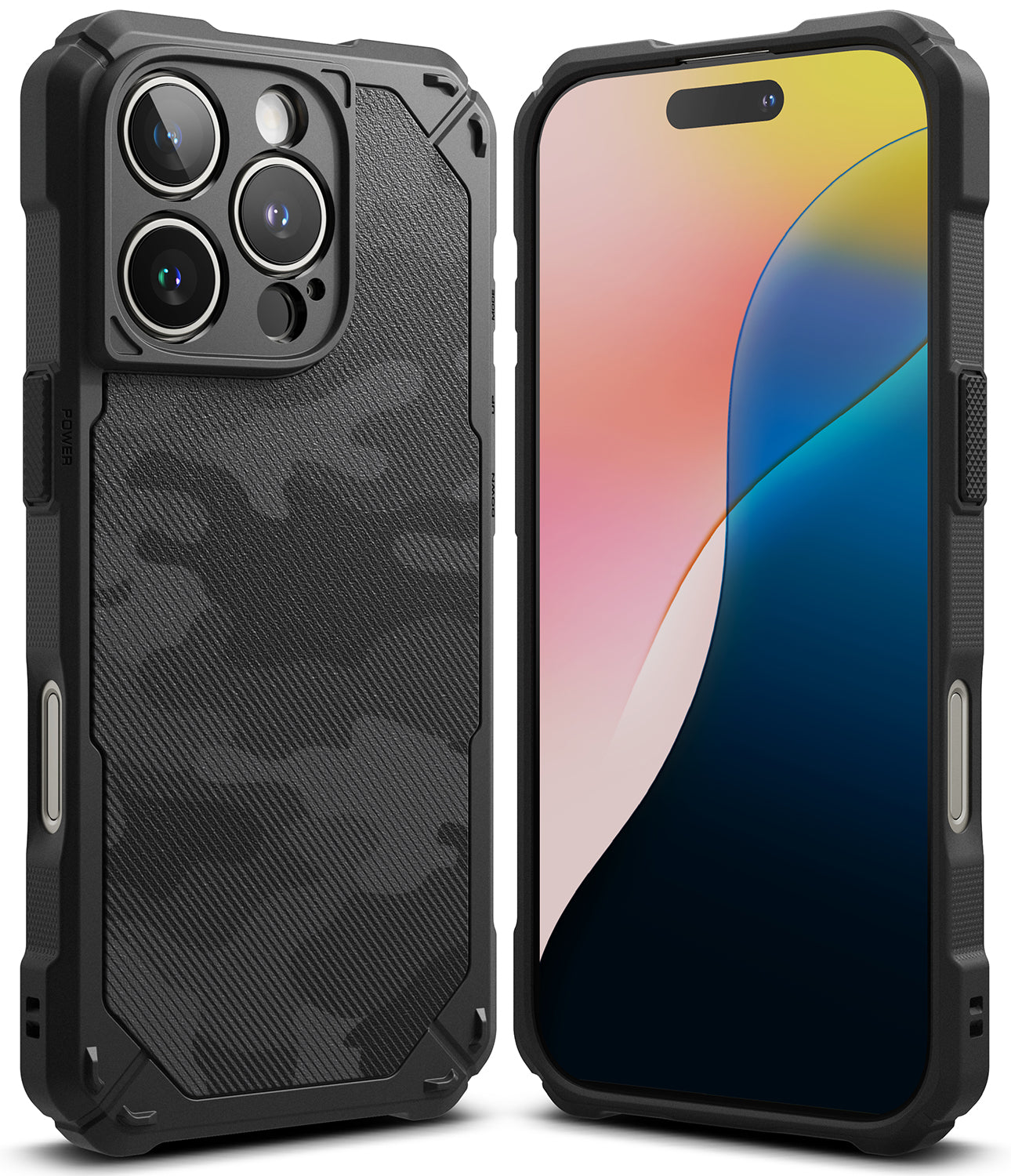 iPhone 16 Pro Max Case | Rugged Gear - Camo Black