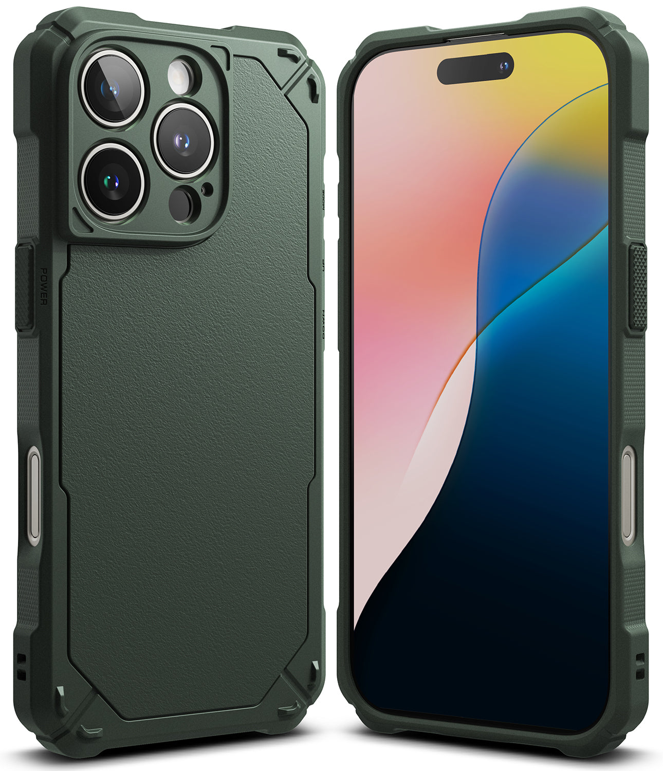 iPhone 16 Pro Max Case | Rugged Gear - Dark Green