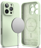 iPhone 16 Pro Max Case | Silicone Magnetic - Soft Mint