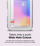 Takes only a push - Slide Hole cutout