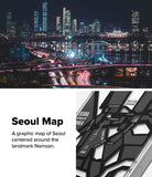 Seoul - Holographic letters that resemble the lights of Seoul's night sky