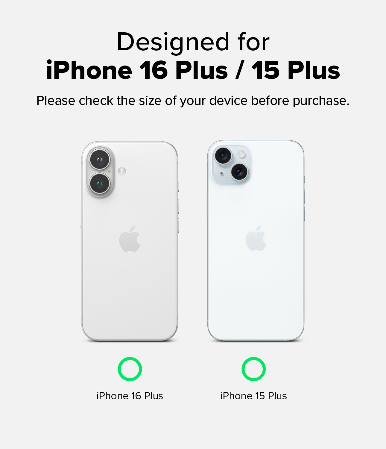 Compatibility - Designed for iPhone 16 Plus / 15 Plus