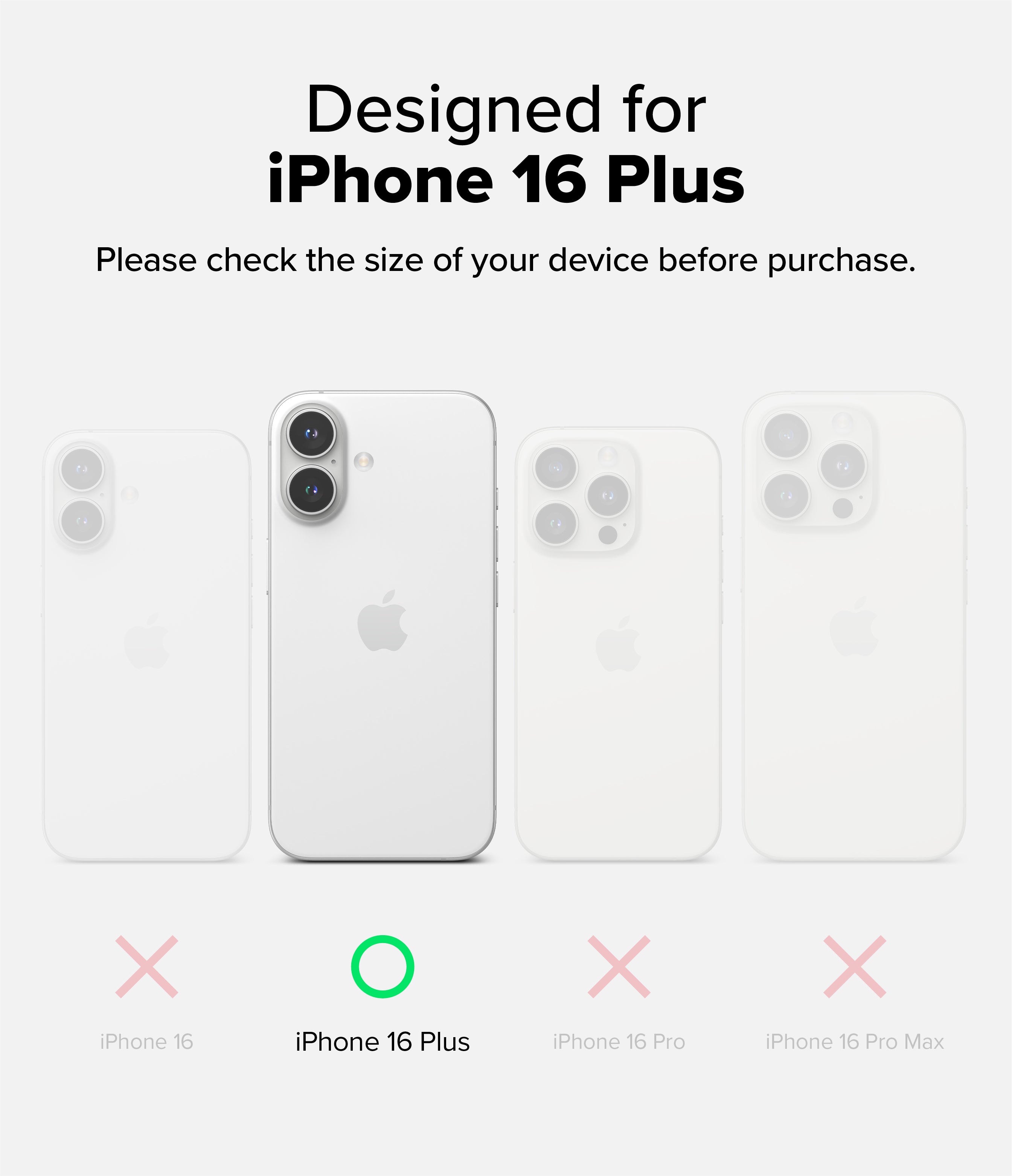 Compatibility - Designed for iPhone 16 Plus