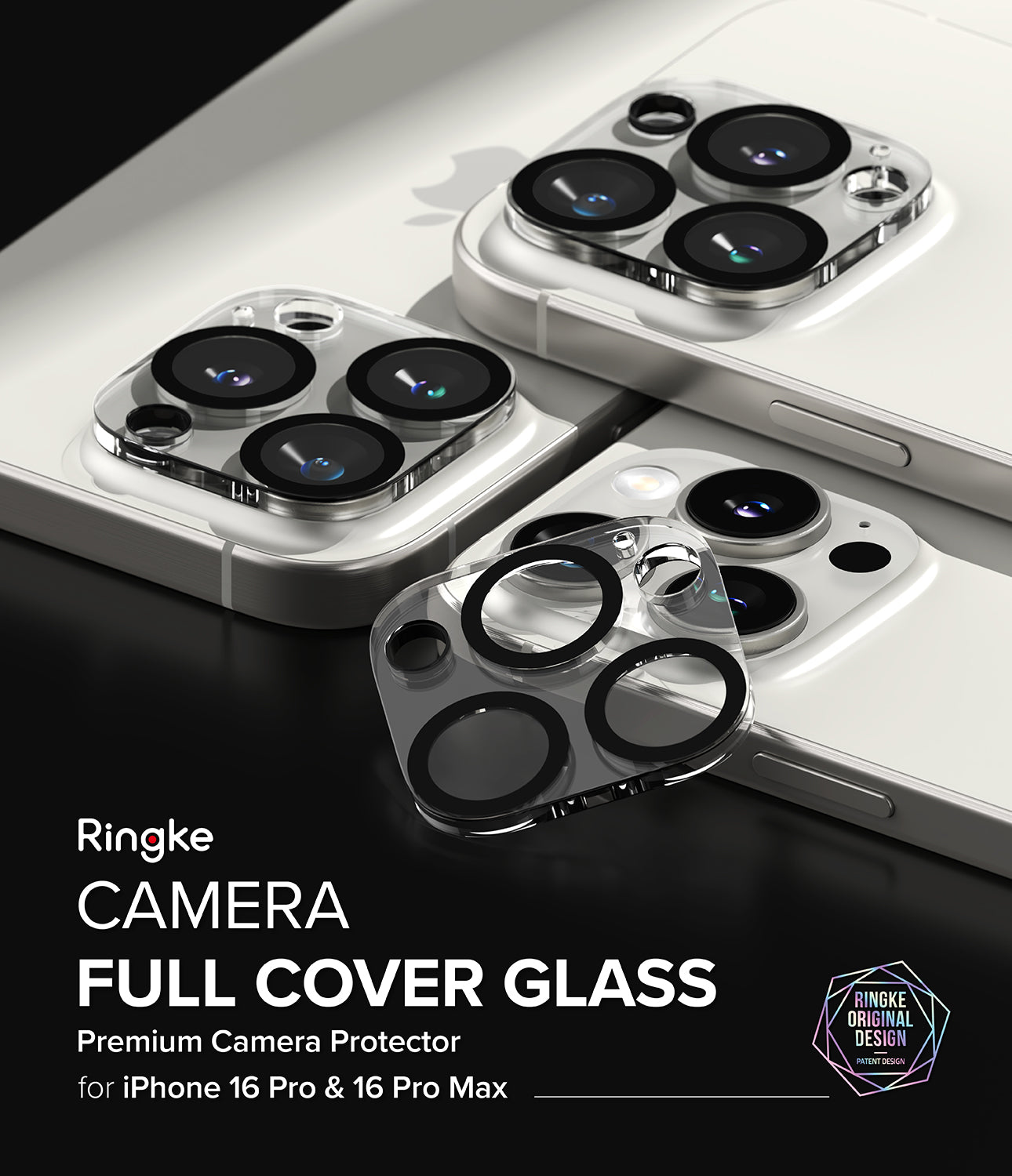 Camera Glass [2 Pack] for iPhone 16 Pro Max / 16 Pro | Ringke