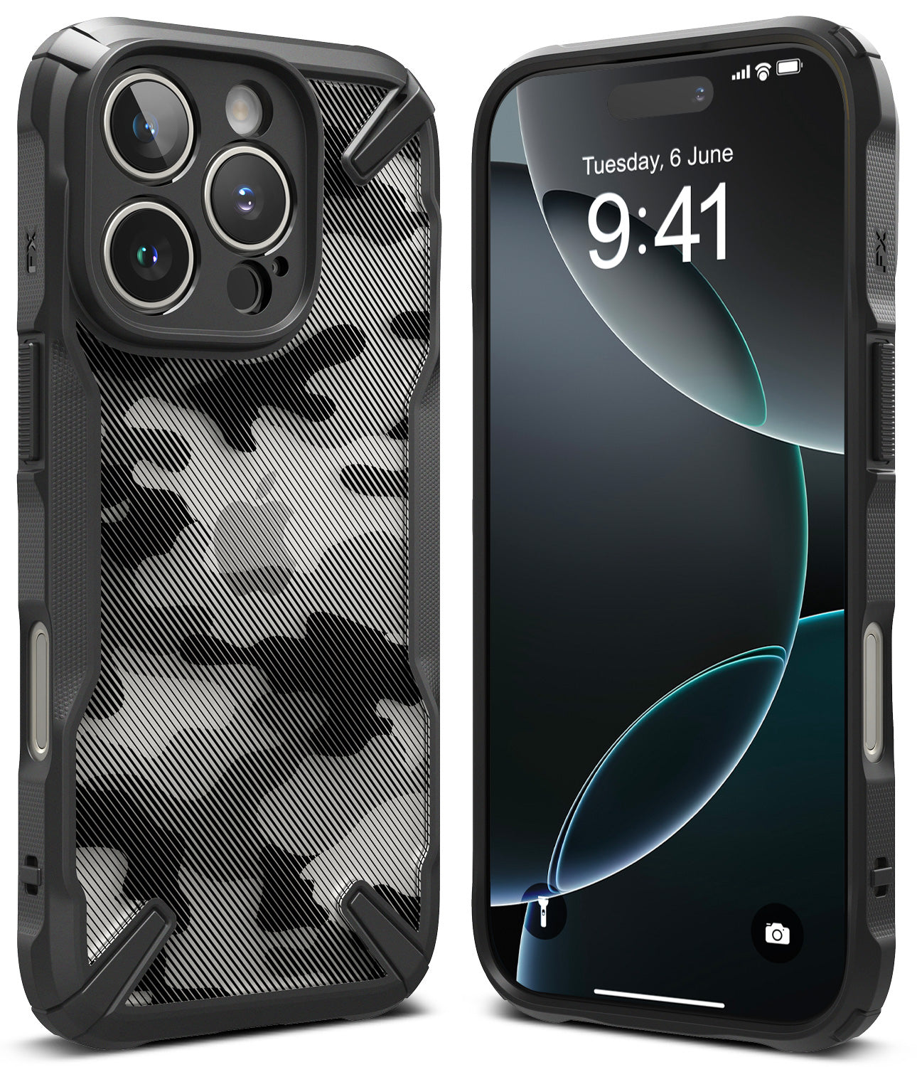 iPhone 16 Pro Max Case | Fusion-X Camo Black