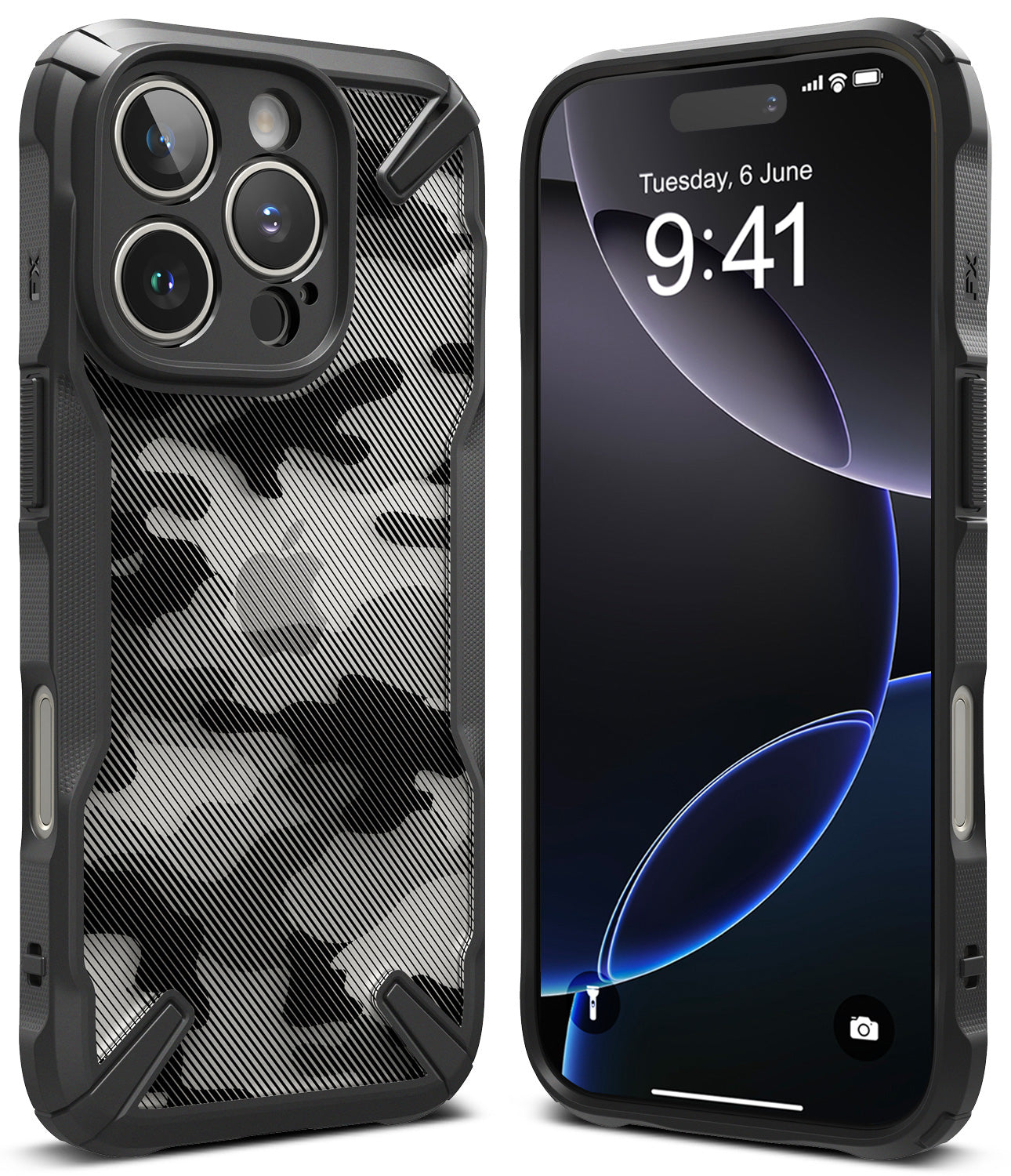 iPhone 16 Pro Case | Fusion-X Camo Black