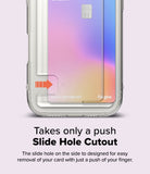 Takes only a push - Slide Hole cutout