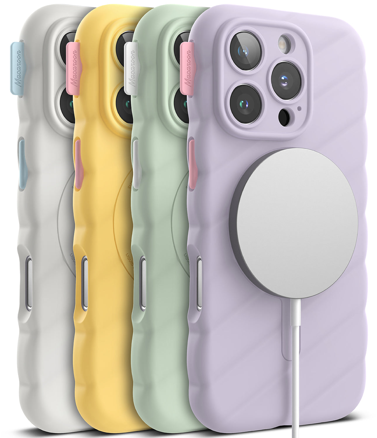 iPhone 16 Pro Case | Macaron Silicone Magnetic